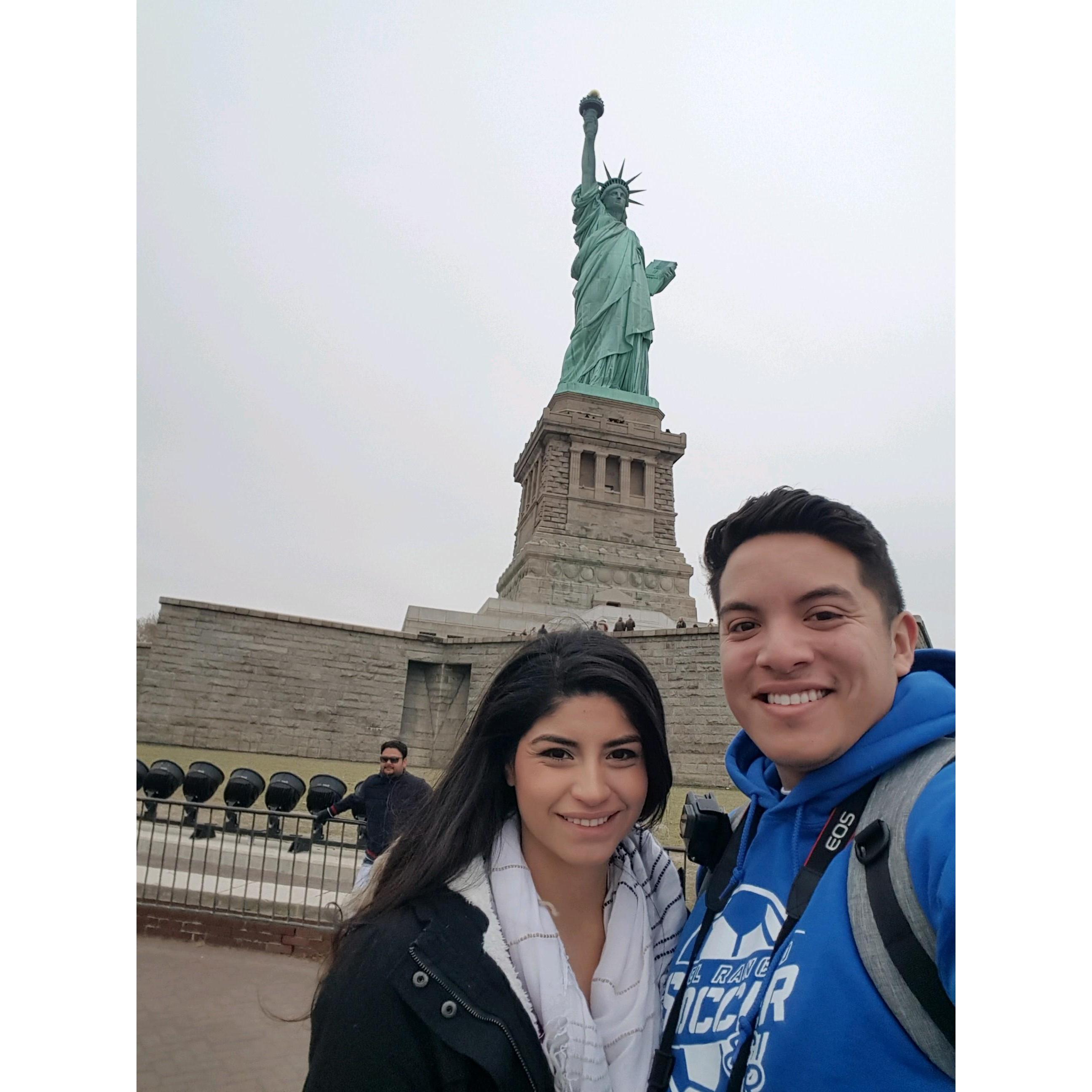 Statue of Liberty
New York/ New Jersey? I don't know.
Technicalities!