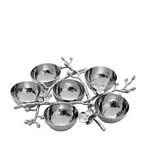 Michael AramWhite Orchid 6-Compartment Plate
