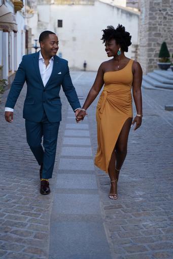 Excited to walk down the aisle in front of friends and family