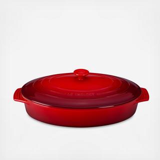 Covered Oval Casserole Dish