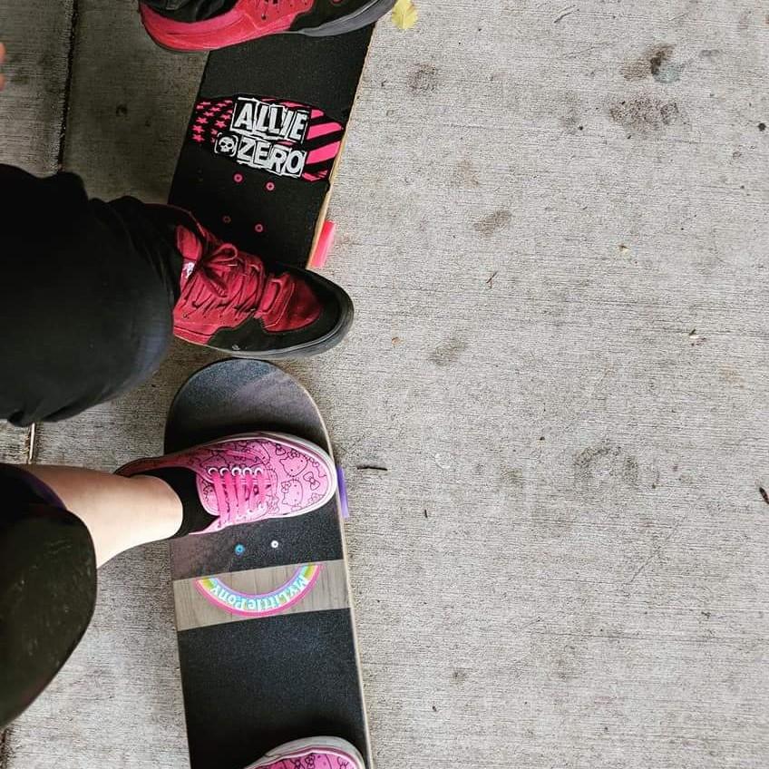 He got me a My Little Pony skateboard for my birthday and taught me how to skate. I'd always wanted to learn! (2018)
