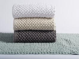 Coyuchi Pebbled Chenille Bath Rug