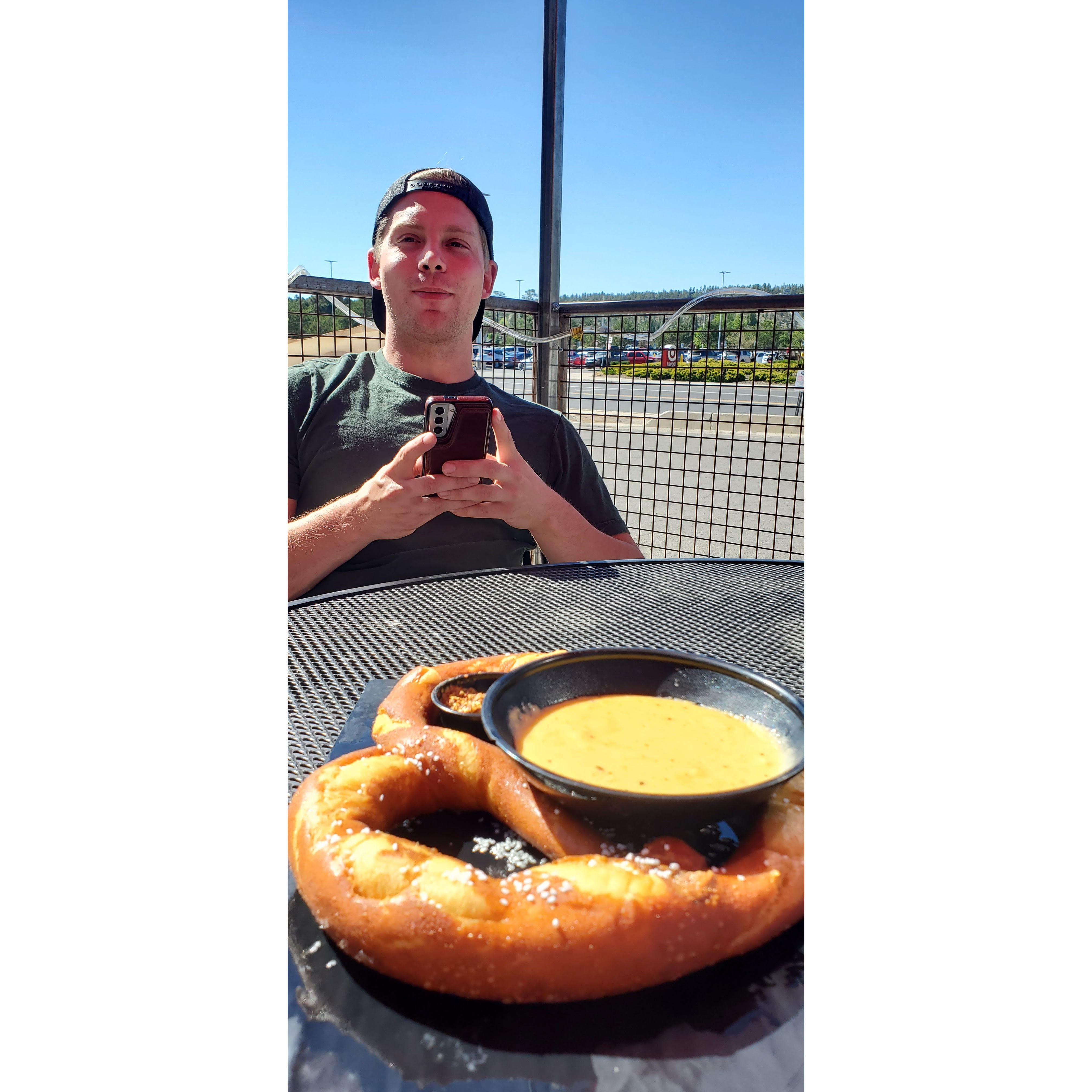 Working on our list to find the best soft pretzel