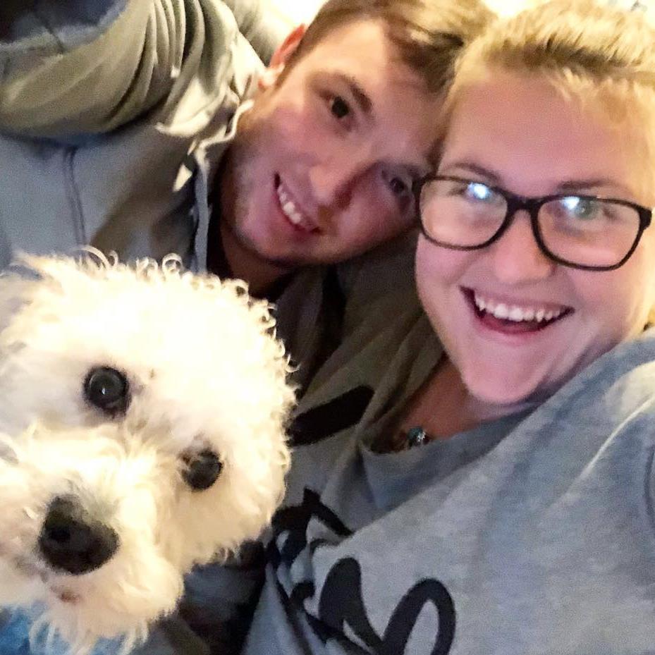 Alex visiting Tristyn in Indianapolis while she was in graduate school. 