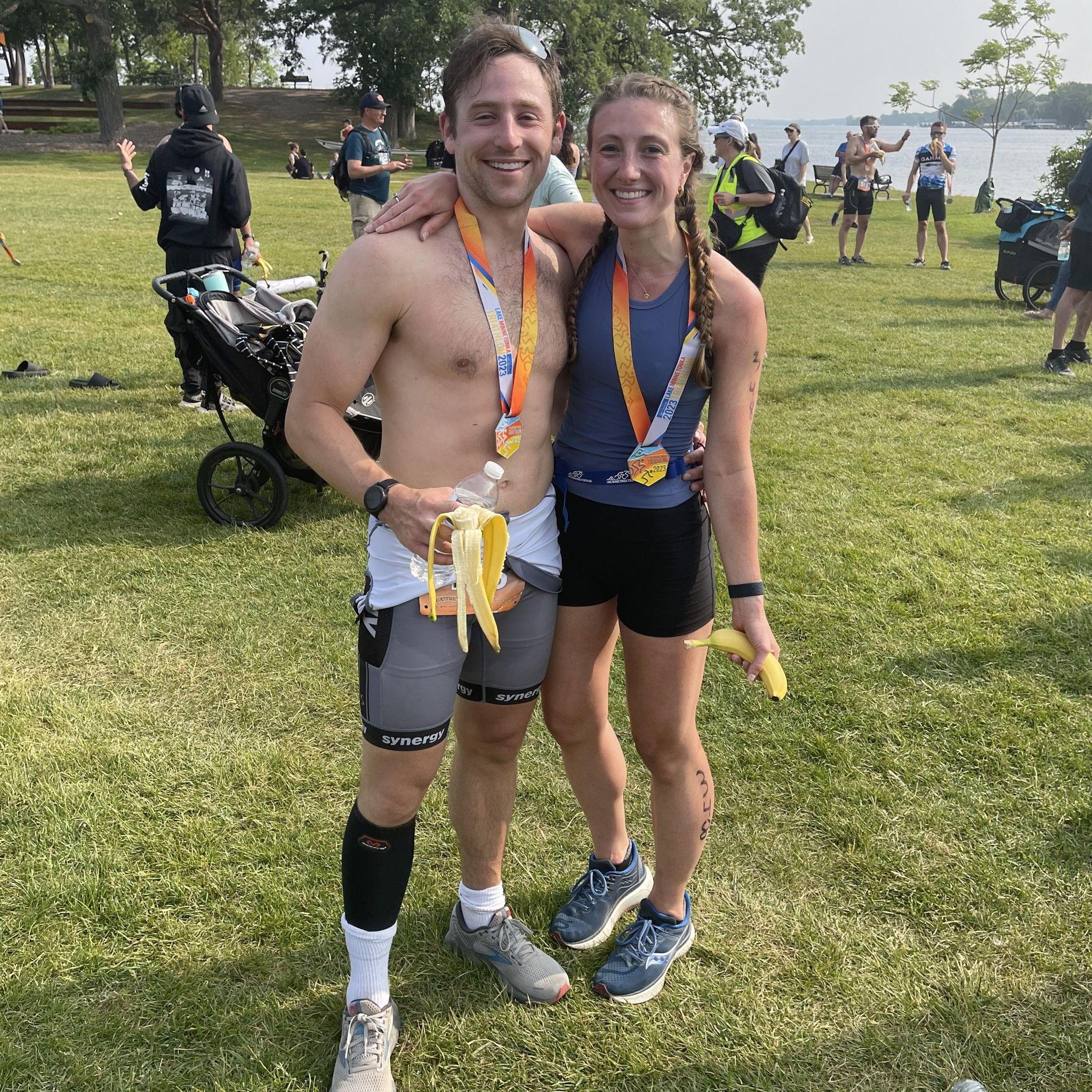 First triathlon together! Minnetonka Sprint Triathlon