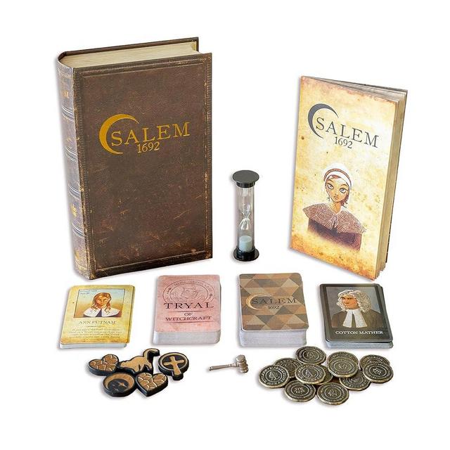 Salem 1692 Deluxe Edition Board Game - Witch Hunt Game for Friends and Family - A Game of Cards, Strategy, Deceit, and Luck for 4-12 Players