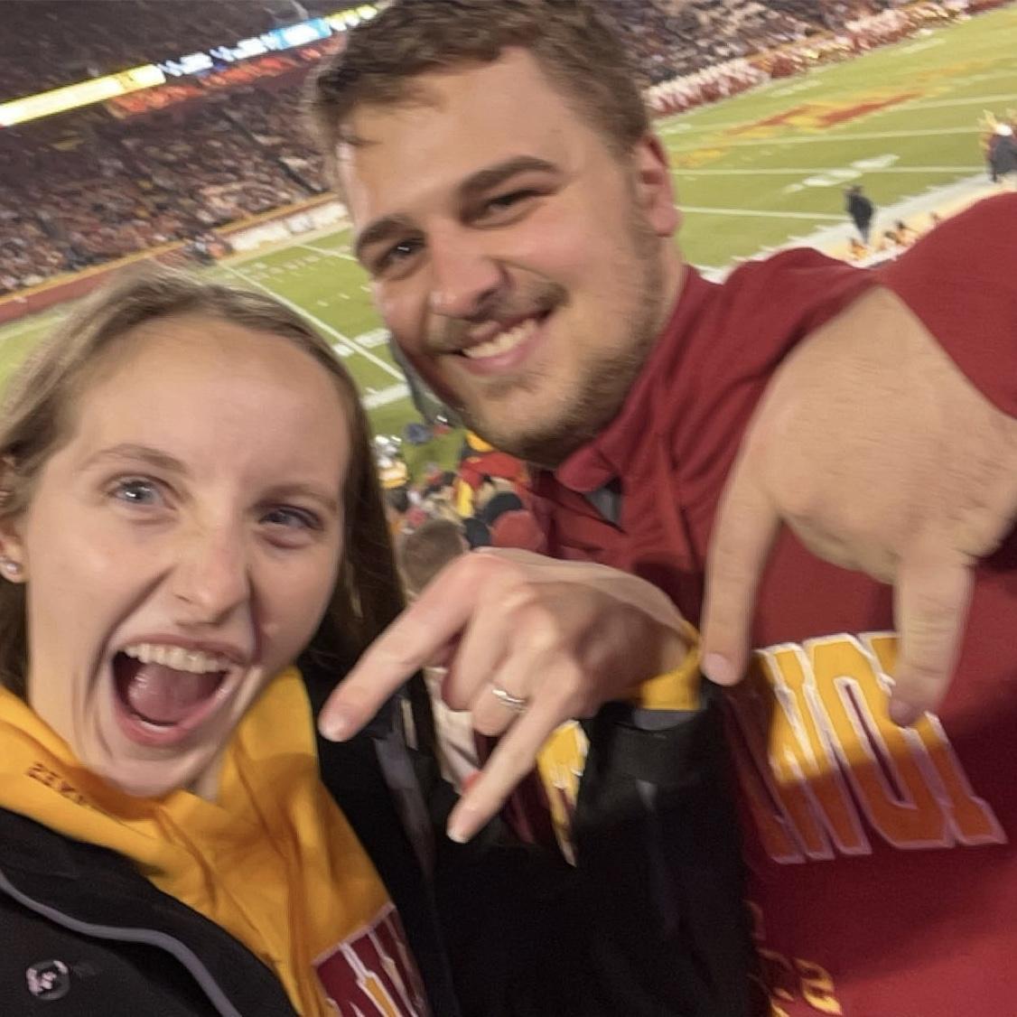 November 2023 - One of our favorite things to do: going to an Iowa State football game. For this game...horns down and go Cyclones!
