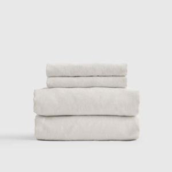 European Linen Sheet Set (Sand color, King size)