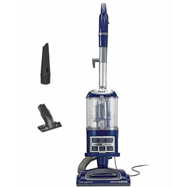 Shark Upright Vacuum, Navigator Lift-Away Deluxe with Large Dust Cup Capacity, HEPA Filter, Swivel Steering, Upholstery Tool & Crevice Tool, Blue, NV360