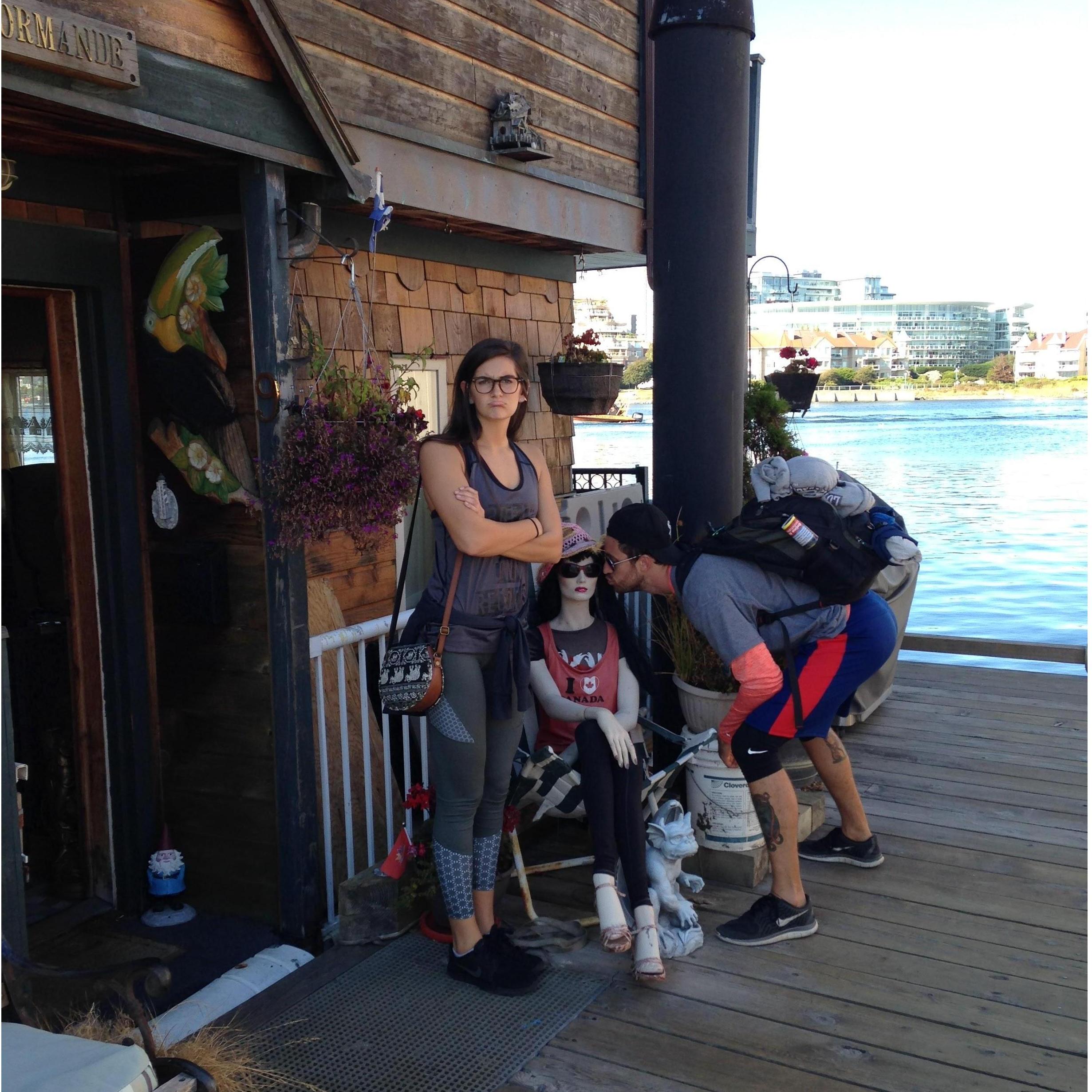 Aug 2017 Seattle
Chad had a brief romance with a mannequin on the boat docks... geez what a player!