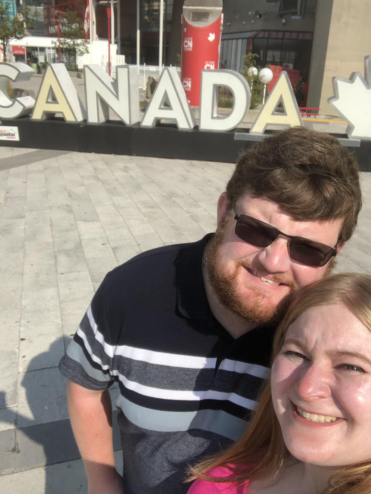 Emily and Tom are so grateful to Canada for opening up international travel so they can be together.