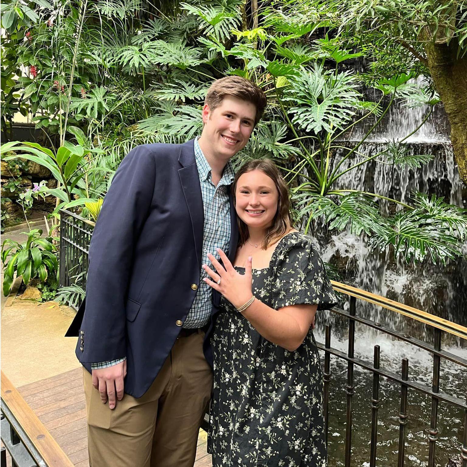 Just moments after Joe proposed!
