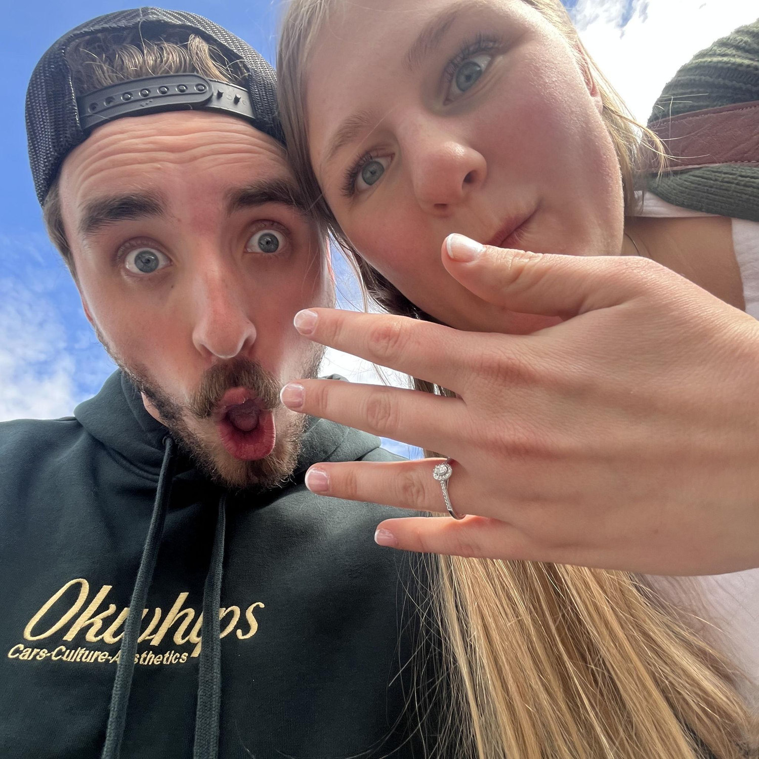 first .5 photo as fiancées