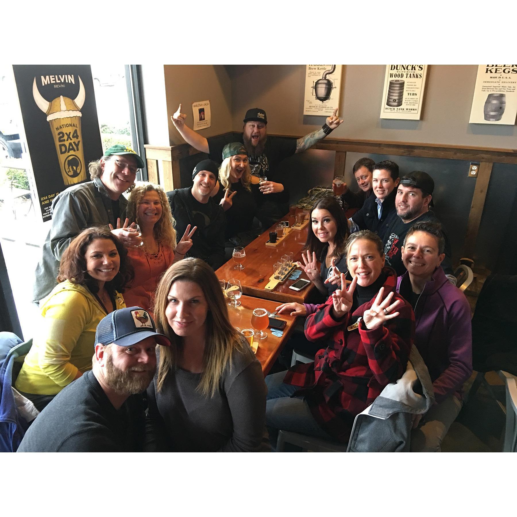 At Valley Growlers with an amazing group of friends. Great picture.