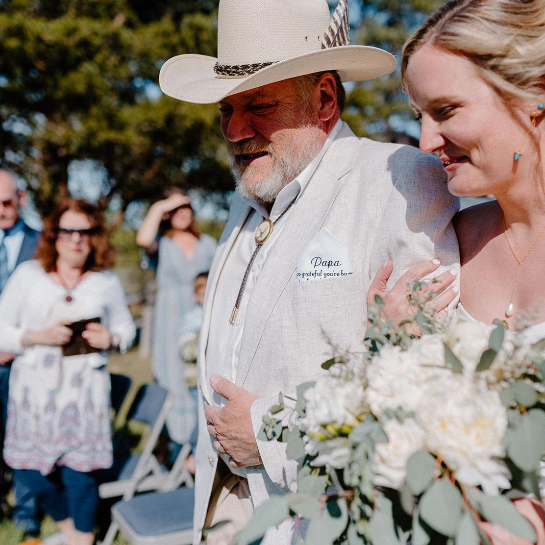 Papa walking Kate