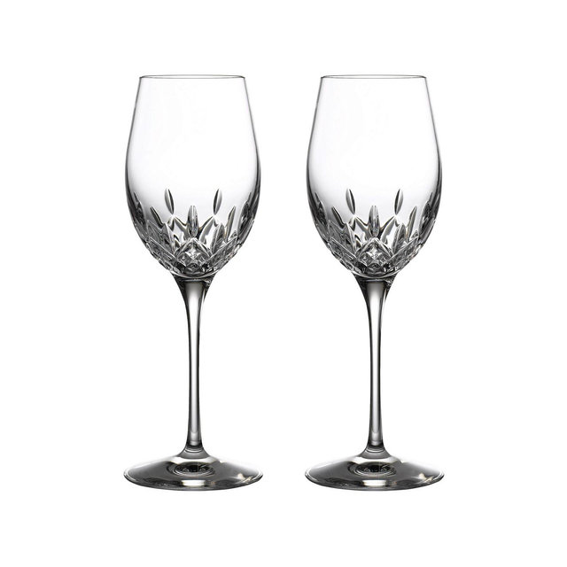 Lismore Essence White Wine Glasses 14 Oz, Set of 2