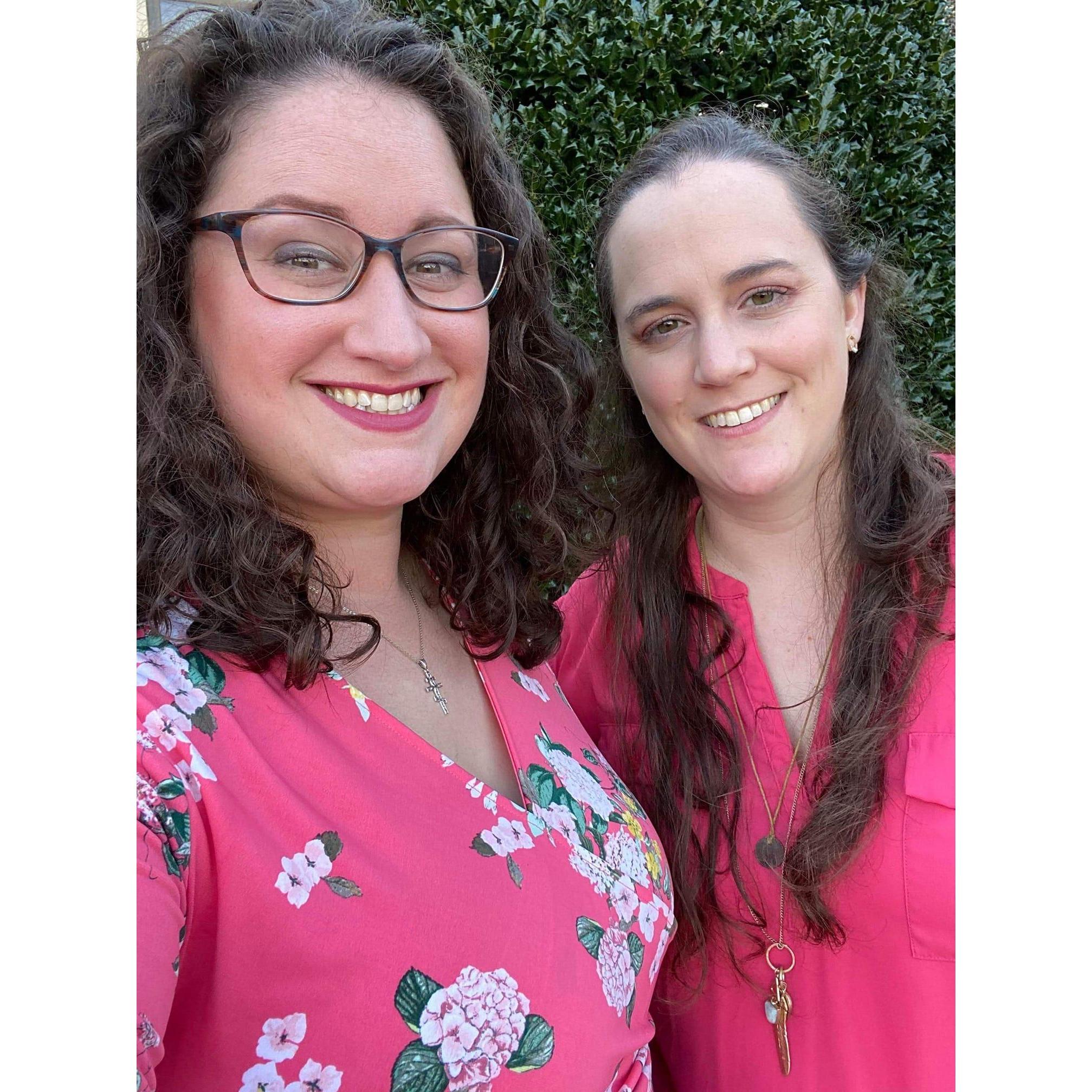 Cousin's wedding. Shockingly, we matched :)