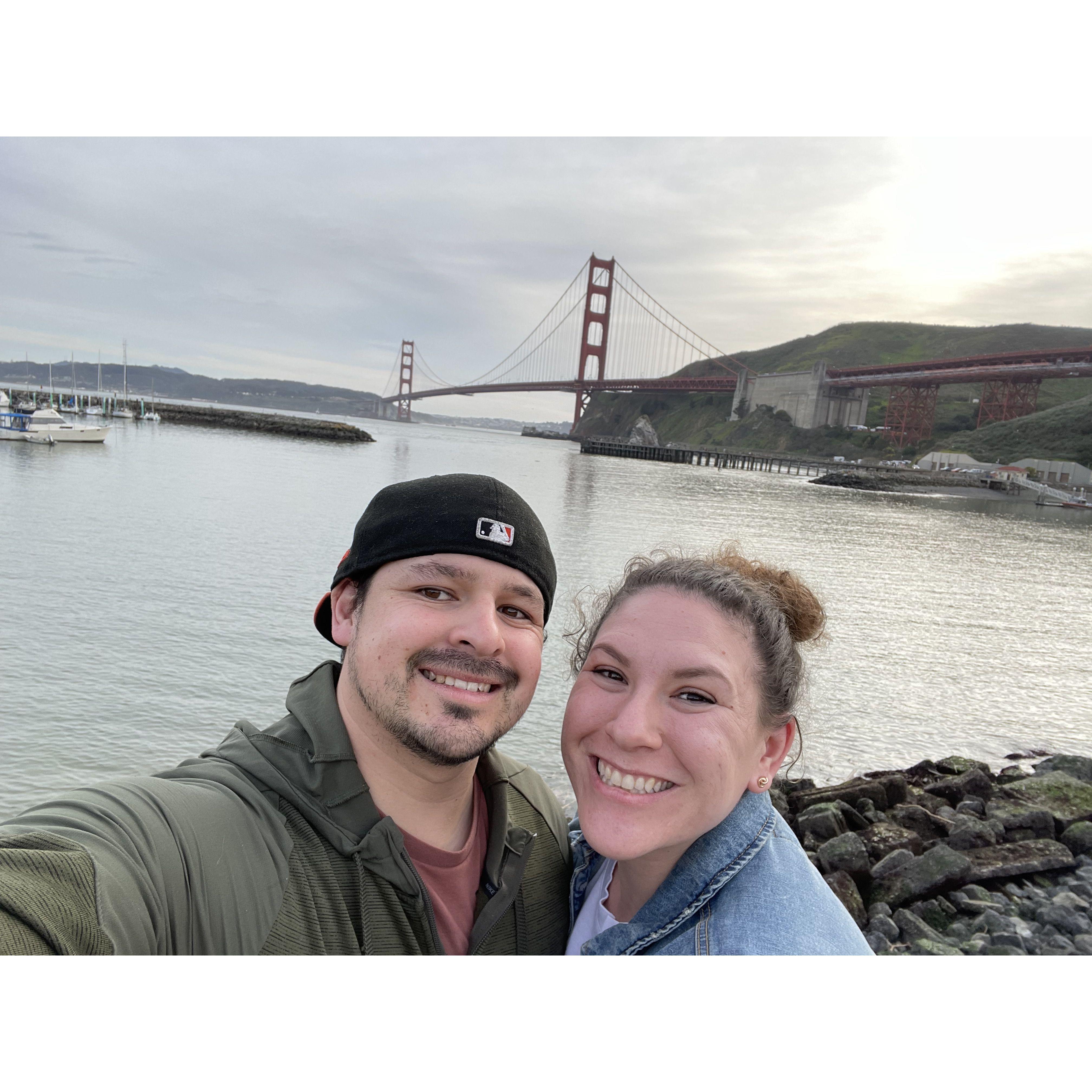 Our first plane trip together took us to San Francisco