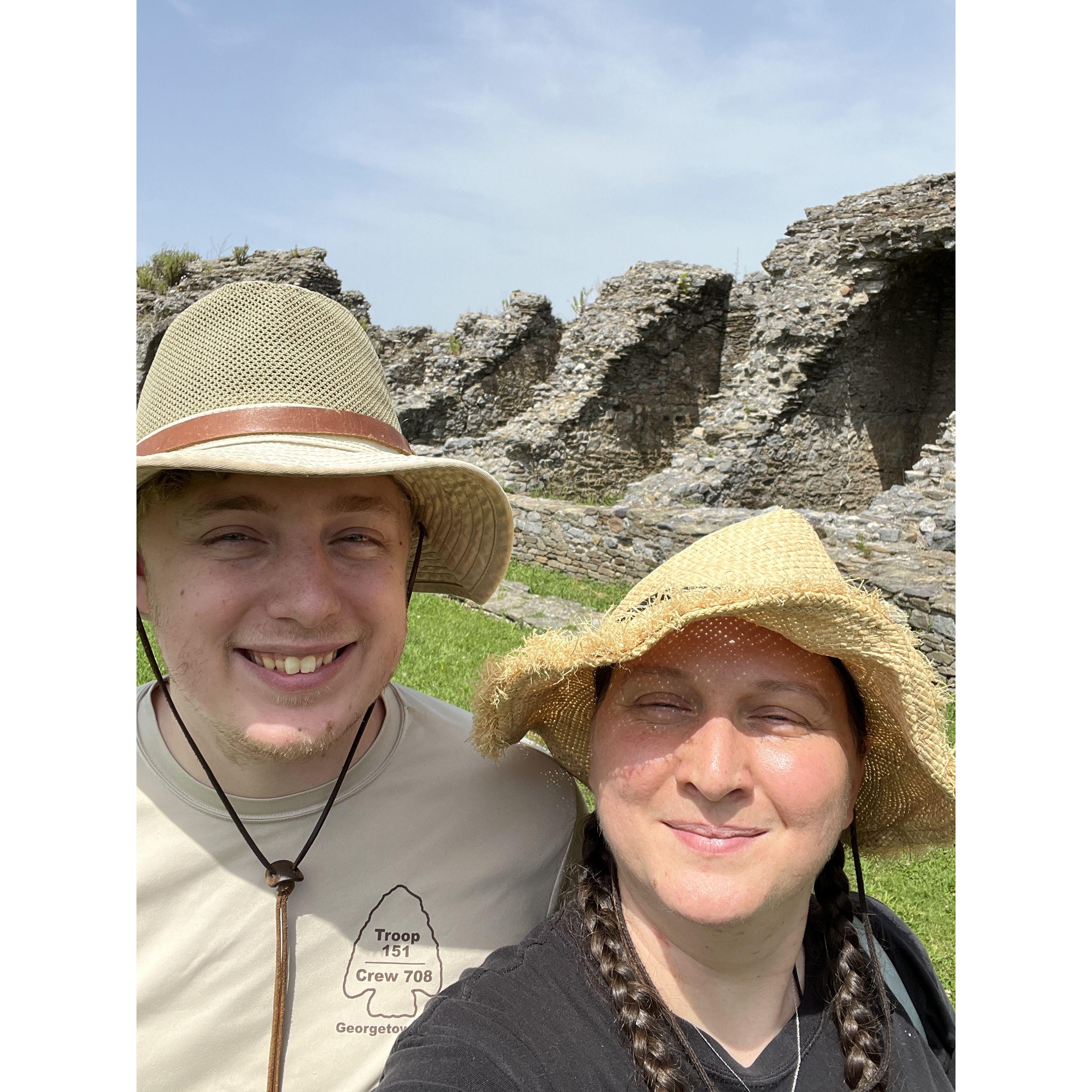 The ruins of Luni Colosseum