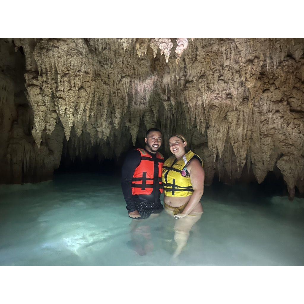 Cave diving in Mexico