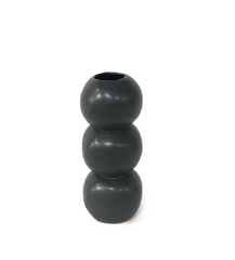 Triple Sphere Vase Matte Black