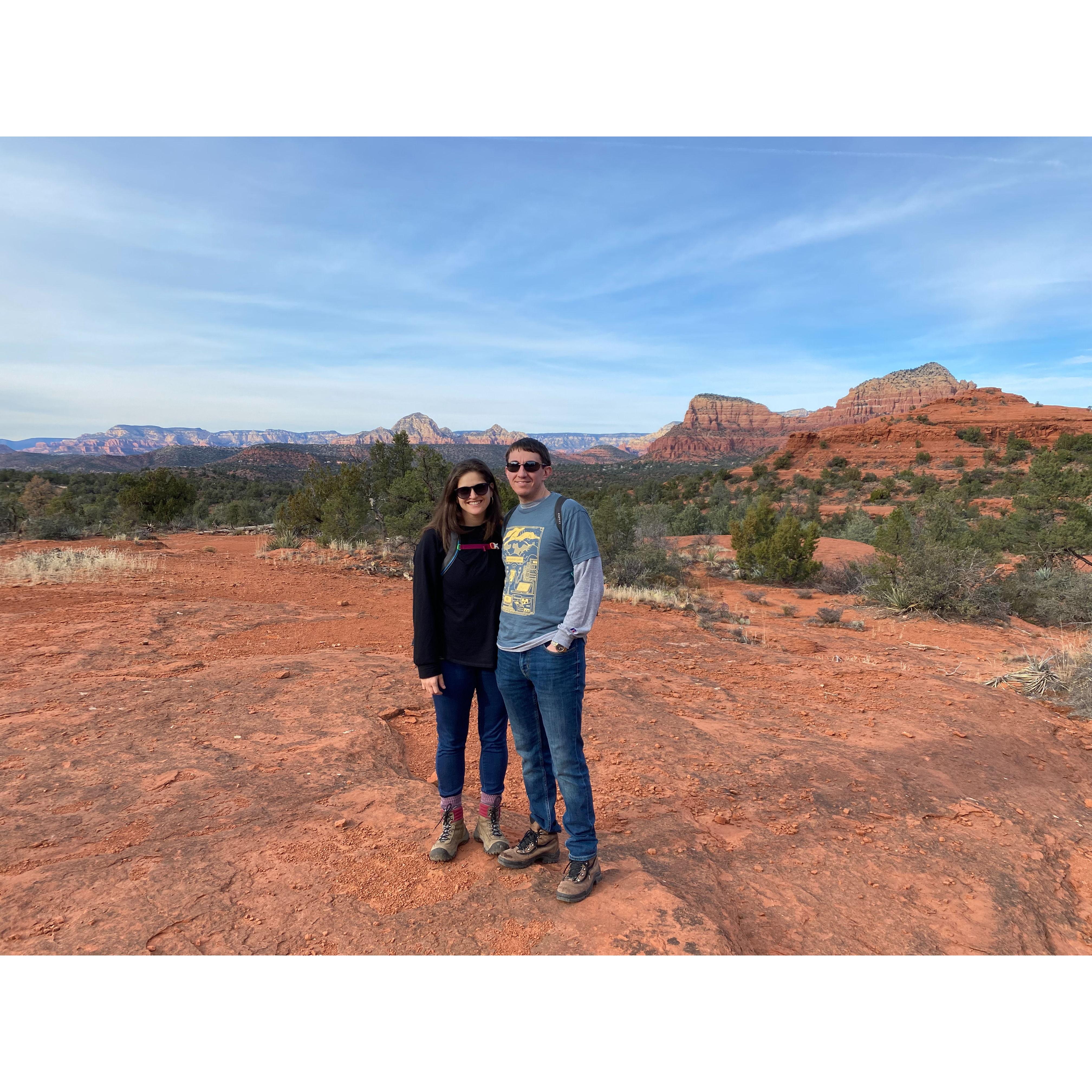 Reaching 100 miles of hikes in 2021 in Sedona, AZ