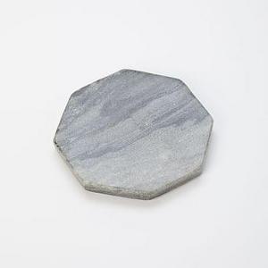 Stone Octagonal Coasters, Set of 4, Gray