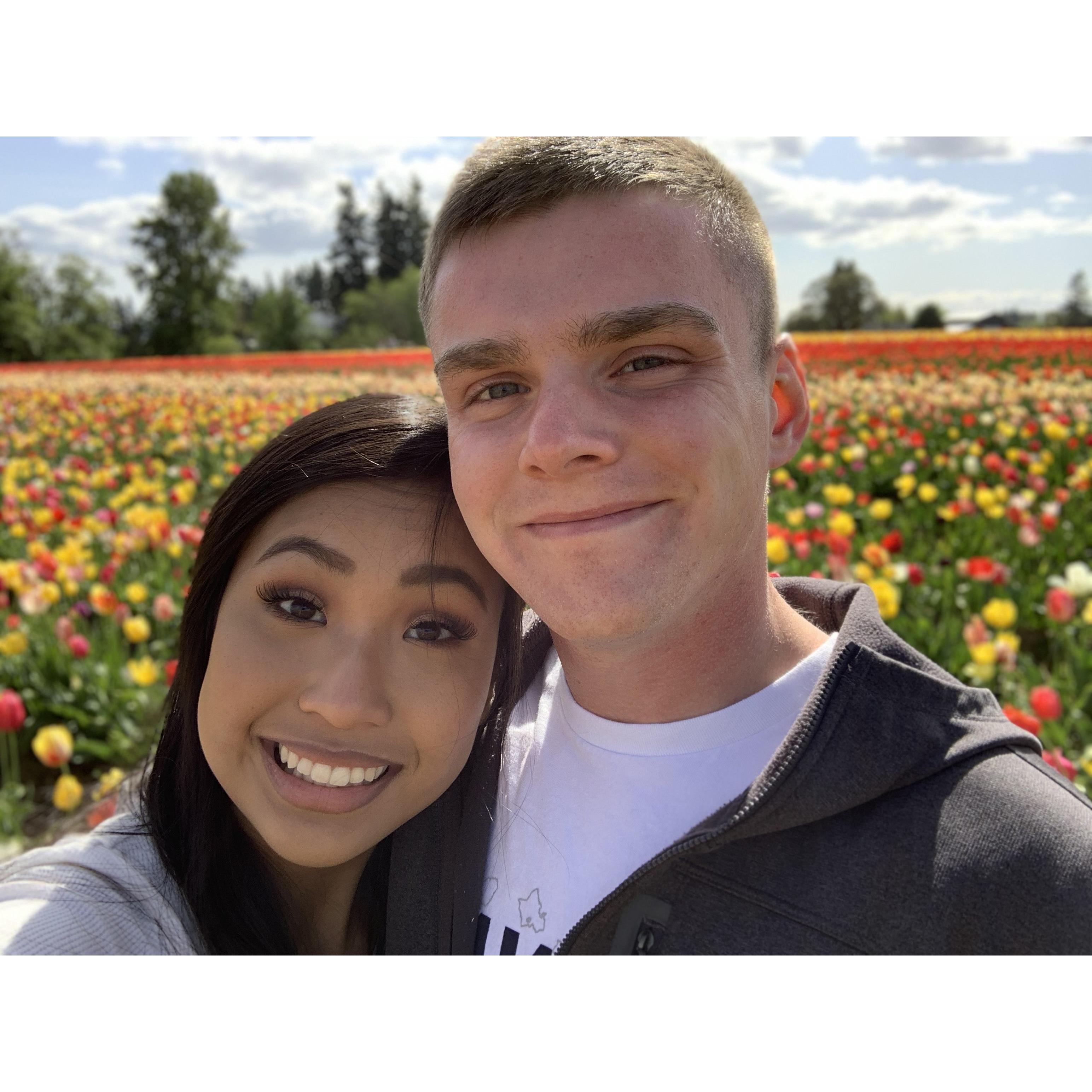 Frist trip to the tulip farm in Oregon. (Apr 2019)