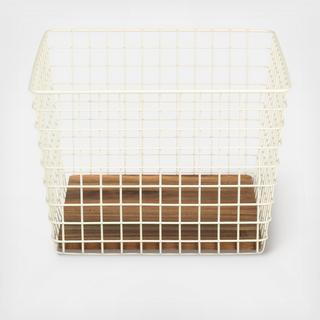 Square Wire Grid Basket