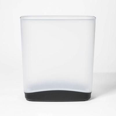 3.3gal Vanity Trash Can White With Color Accented Base - Room Essentials™