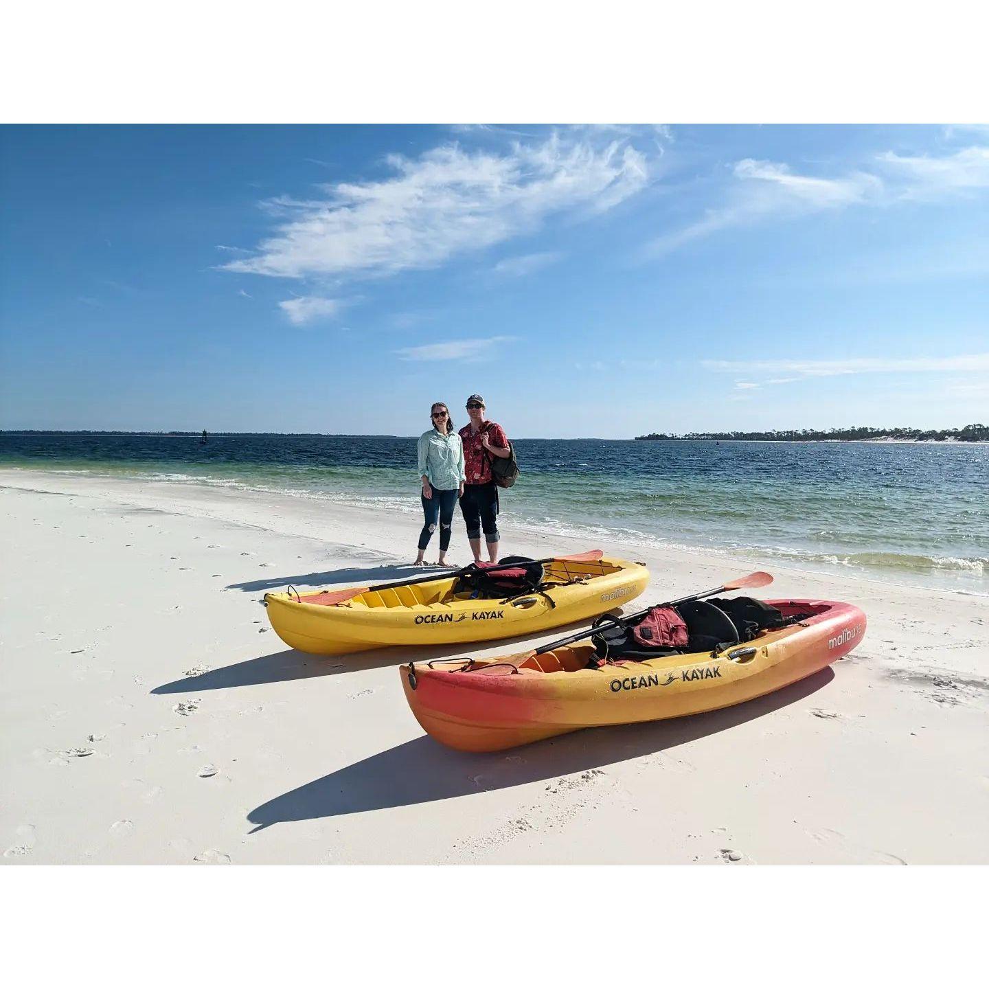 Kayaking on the ocean in FL!