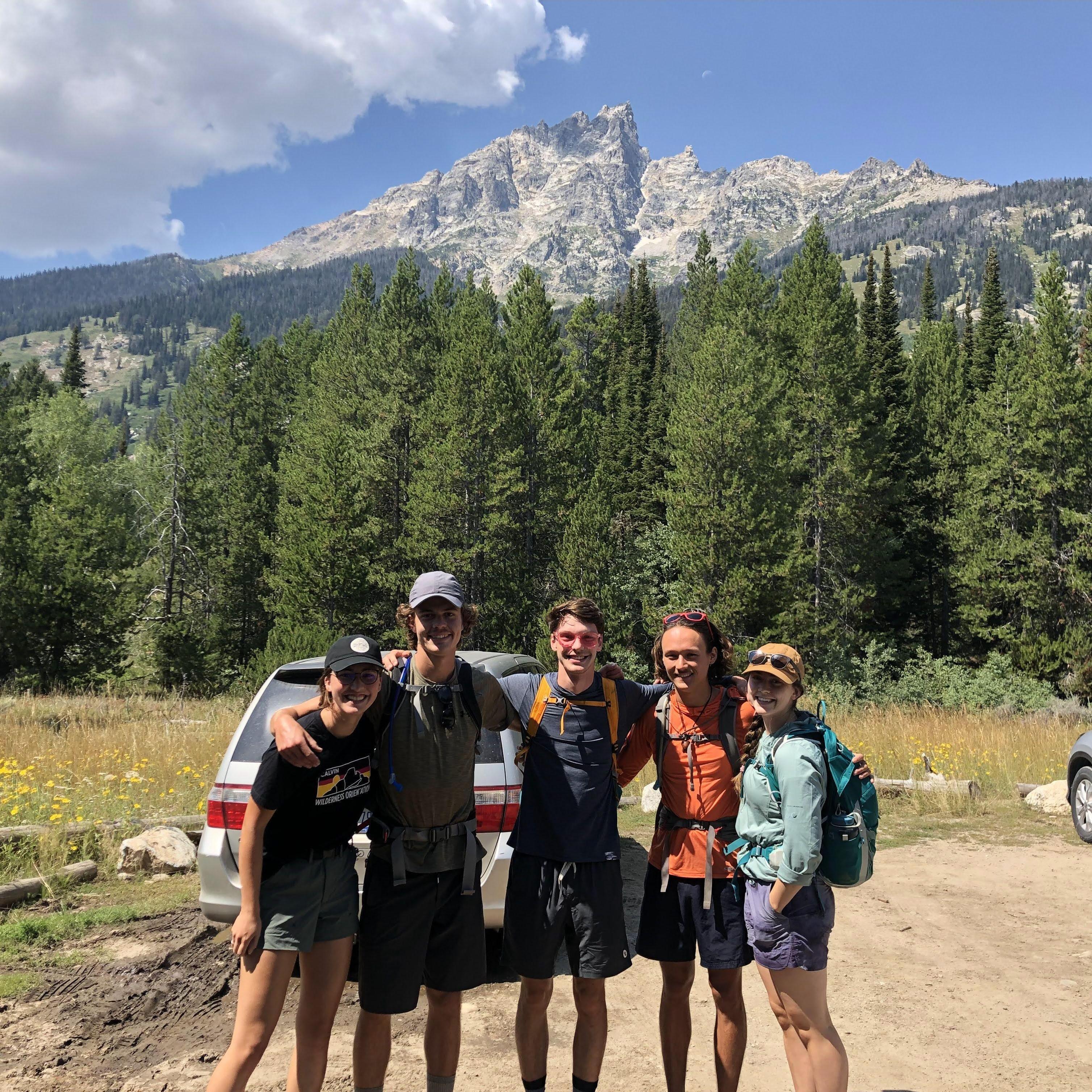 Grand Tetons with our friends Josh, Bri, and Alex.