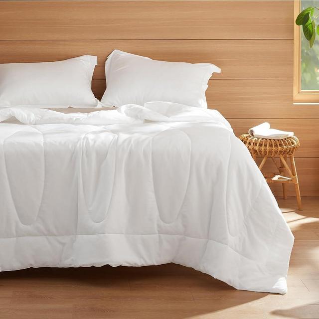 Bedsure Cooling Comforter King, Breathable Lyocell & Rayon Derived from Bamboo Blend, Natural Cool Comforter for Hot Sleeper, Soft & Moisture-Wicking