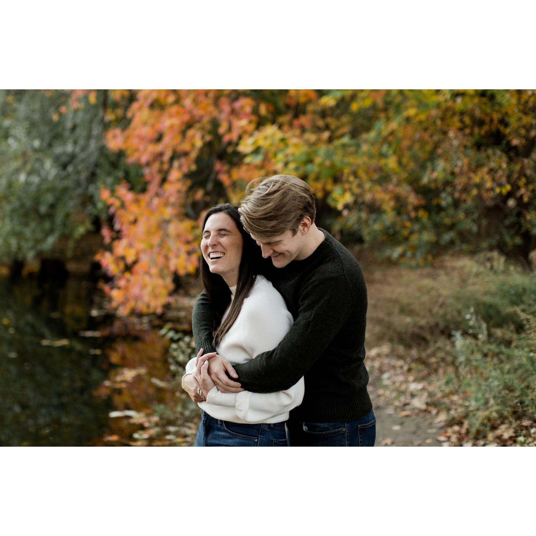 we took our engagement photos at prospect park, a large park near our apartment in Brooklyn, NY