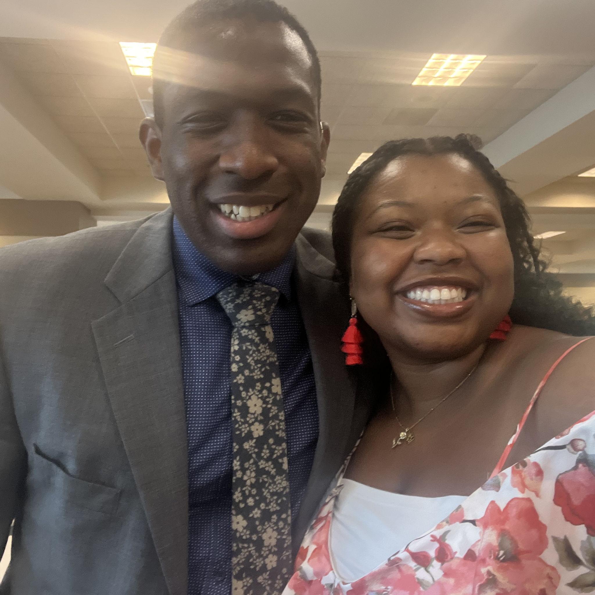 We "ran" into each other at the assembly...people started whispering