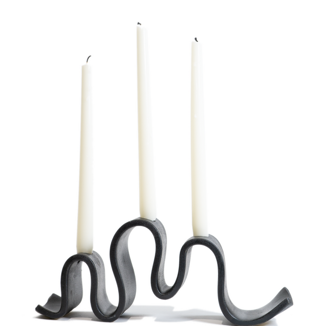 Wyat Candelabra, Black