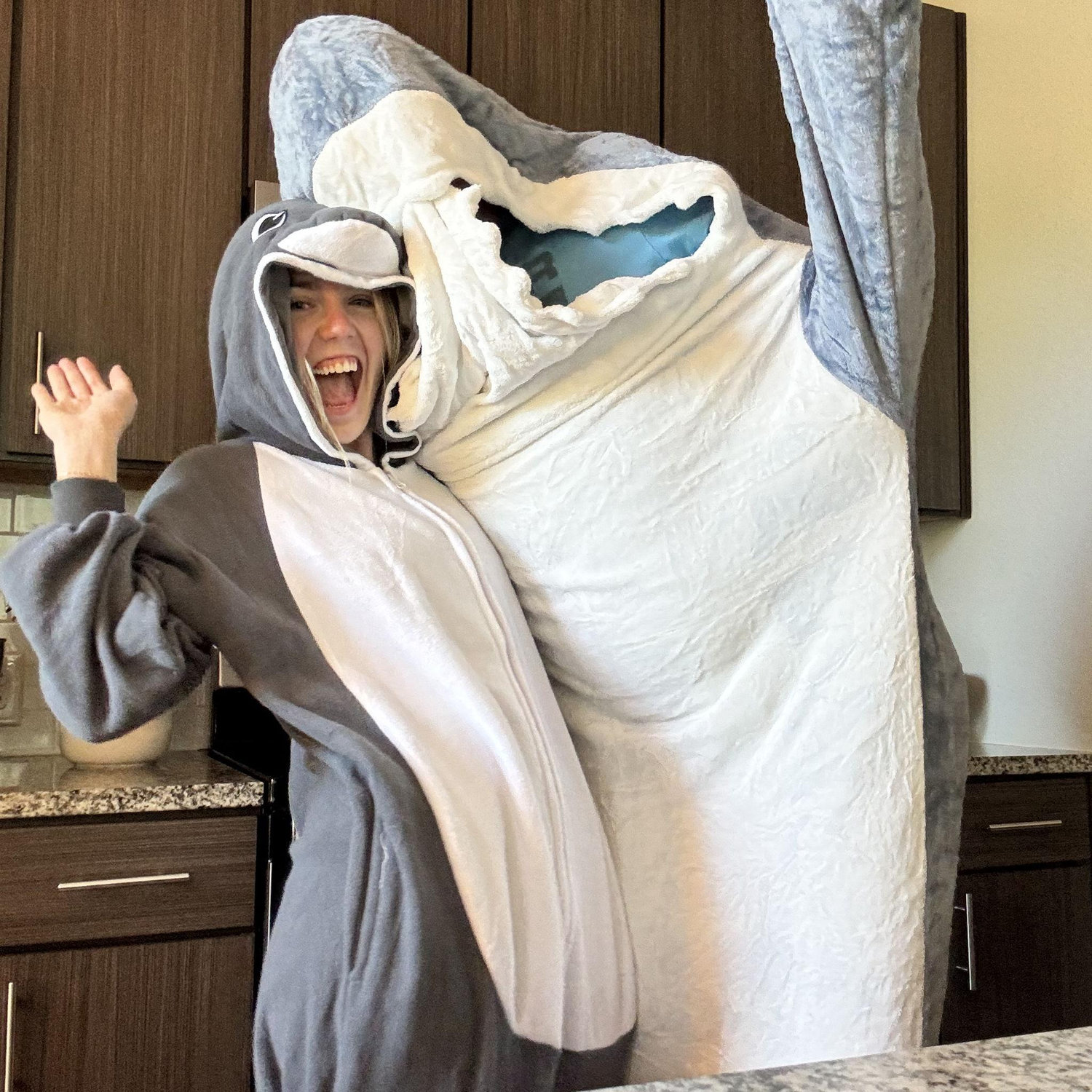being silly