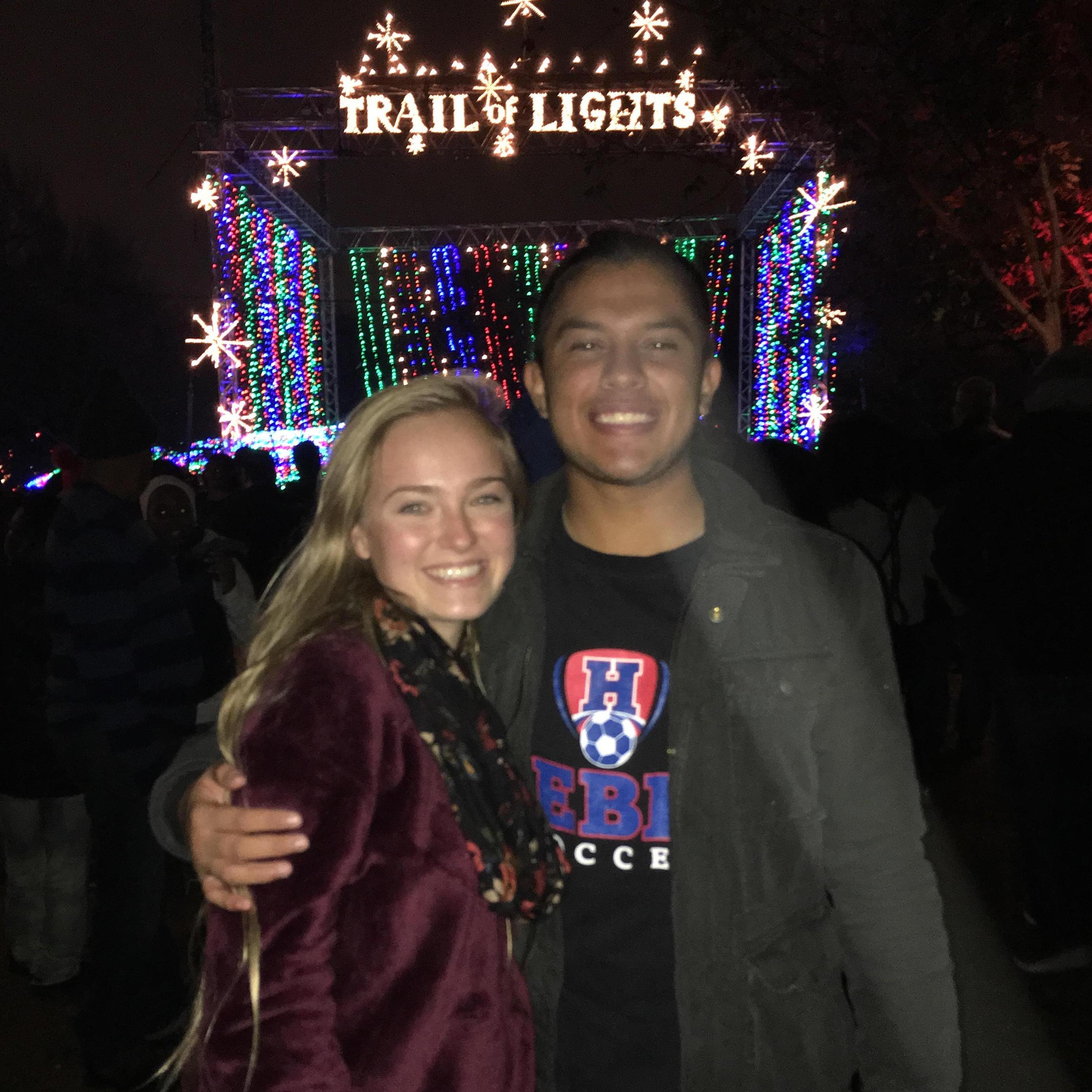 Our first picture together in December 2016