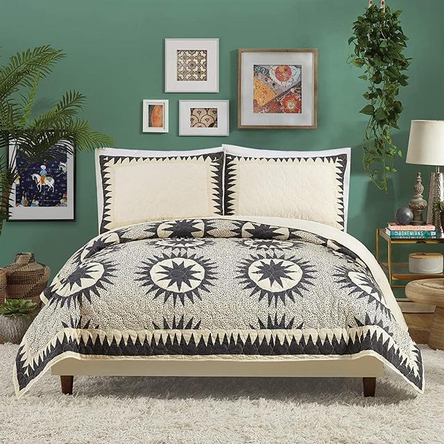 Justina Blakeney Soleil Bedding, Full Queen, Cream