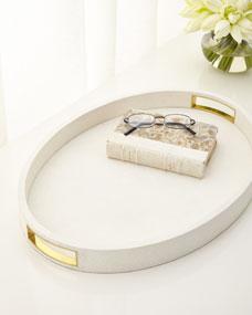 AERINModern Shagreen Cocktail Tray