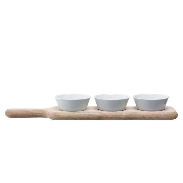 Paddle Bowl Set & Oak Paddle