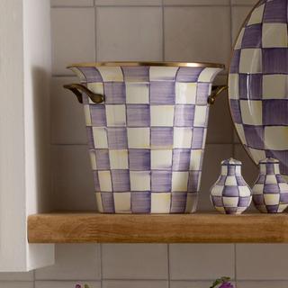 Violet Check Wine Cooler
