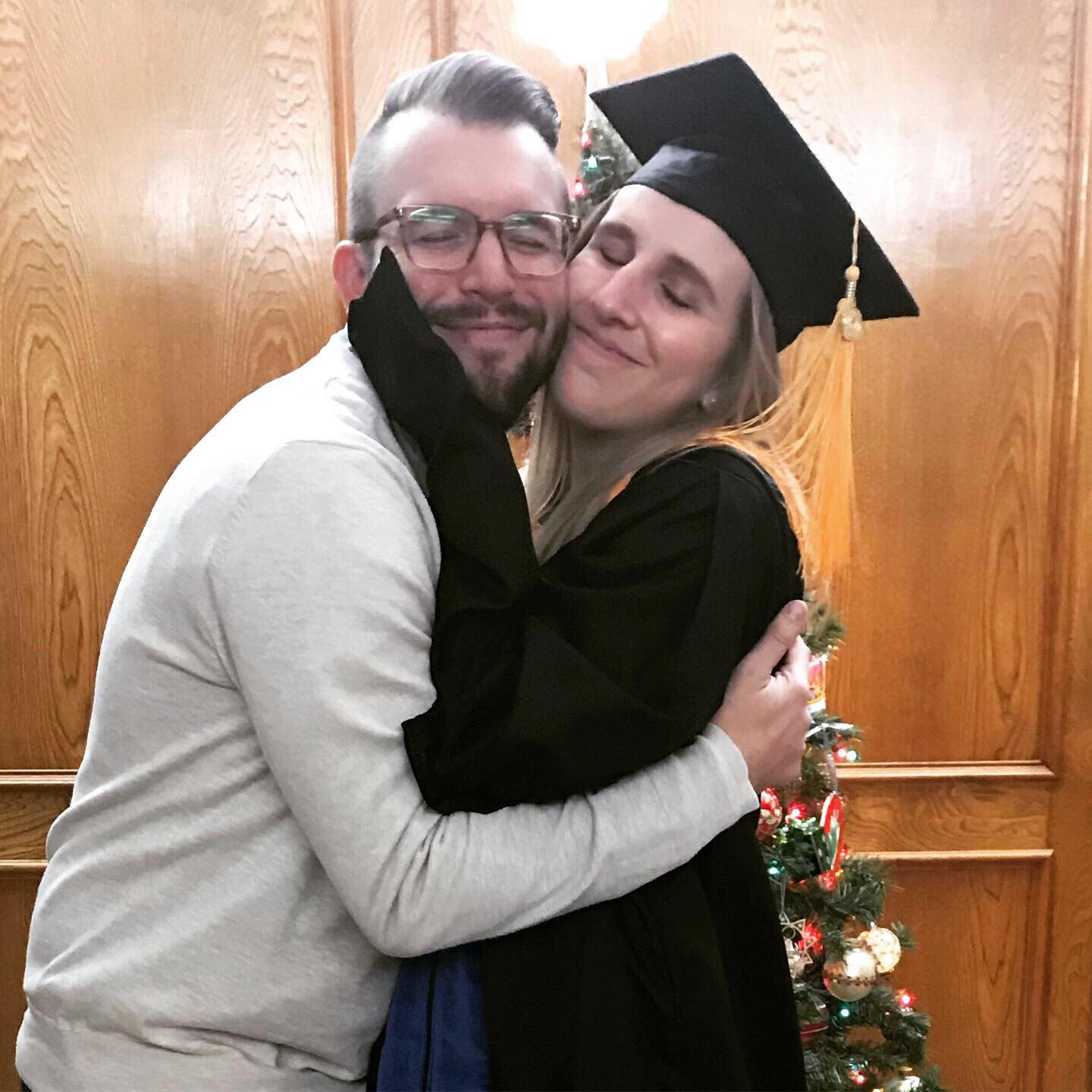 “Go to grad school,” they said. “It’ll be fun,” they said.🙄 they lied! Megan would not have survived grad school without all of Andrew’s support.