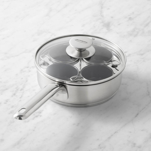 Demeyere Stainless Steel Ceramic Nonstick Egg Poacher