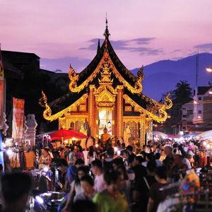 Dinner at Night Markets, Thailand