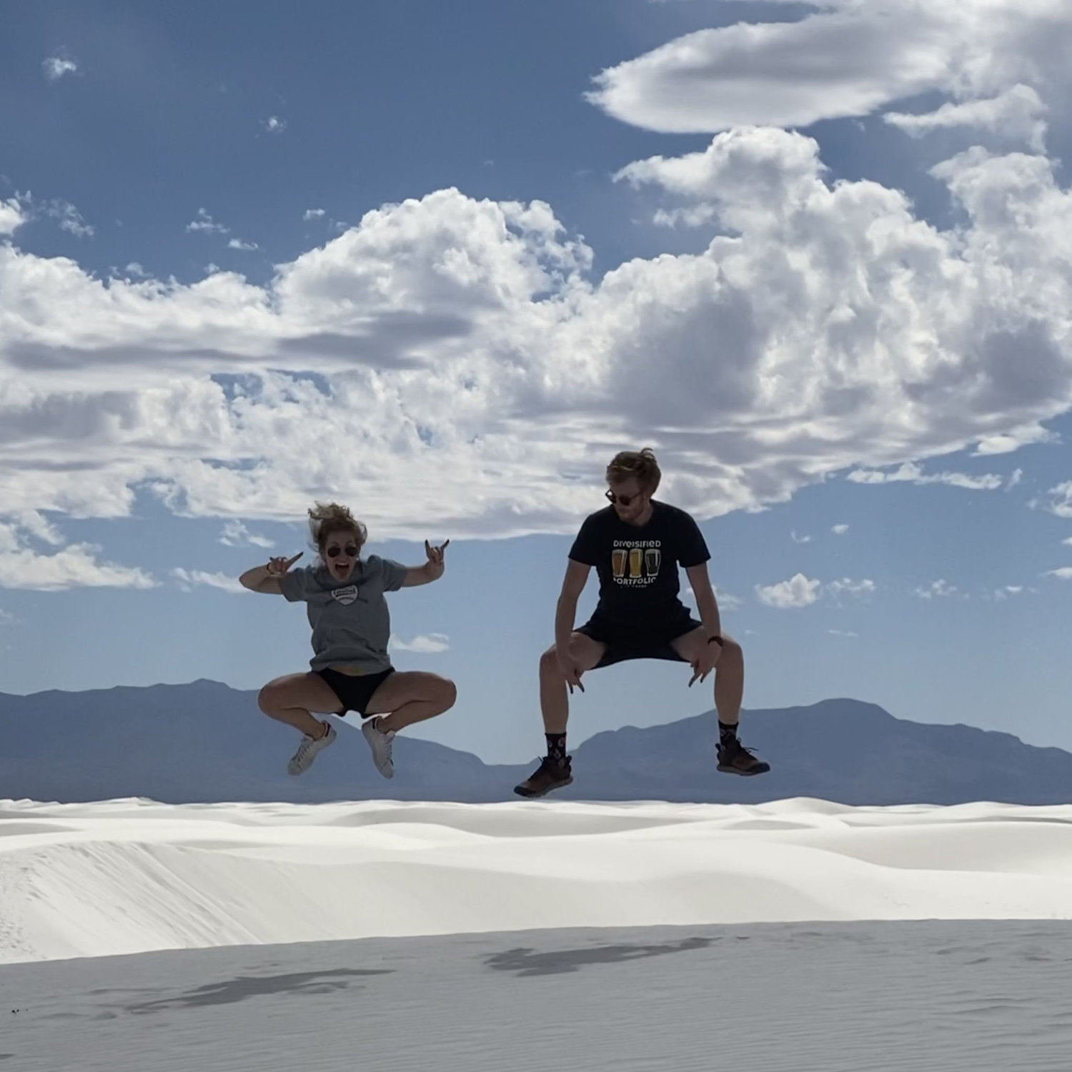 White Sands National Park. Still finding white sand in the nooks and crannies of Carson's car five years later