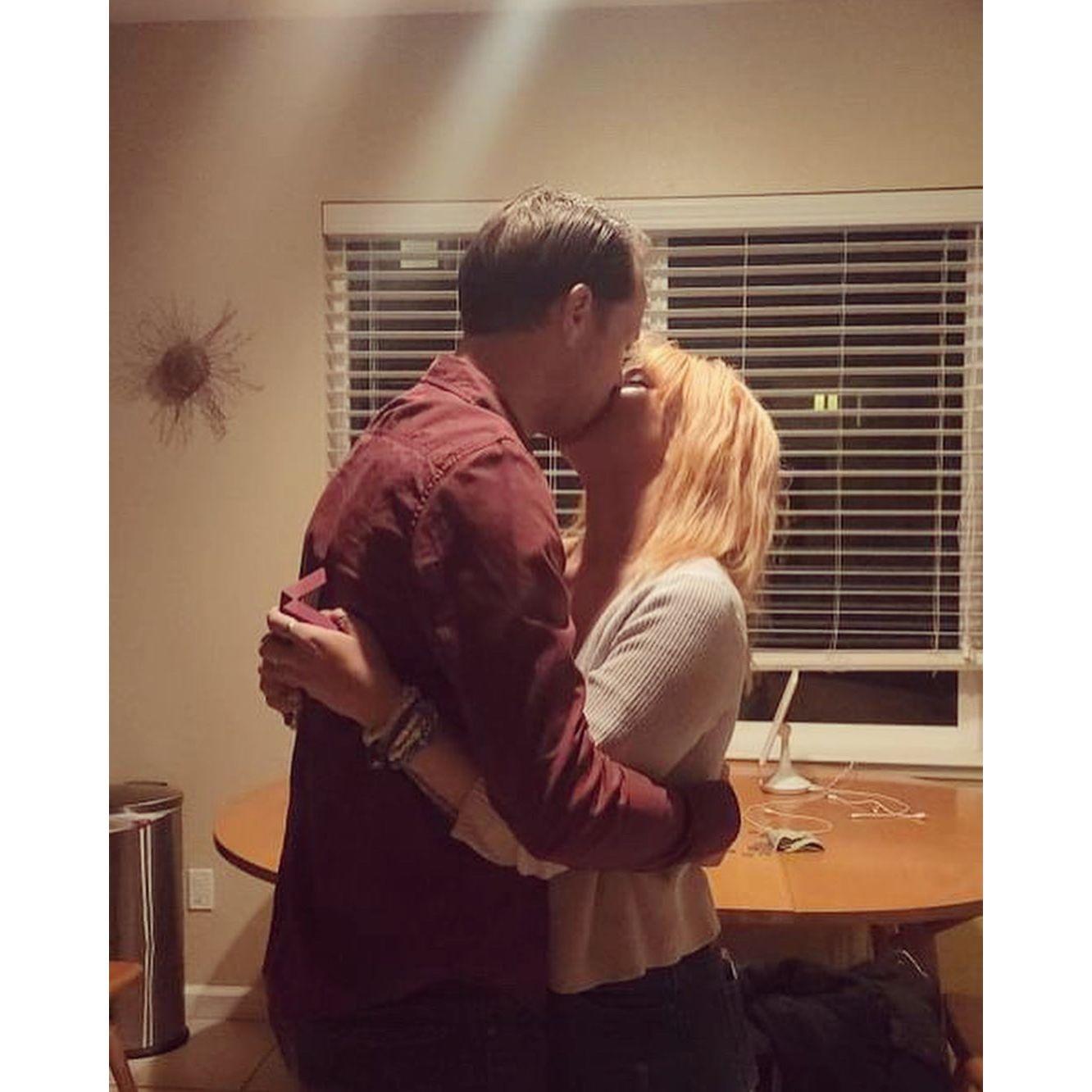 After he asked me to marry him!