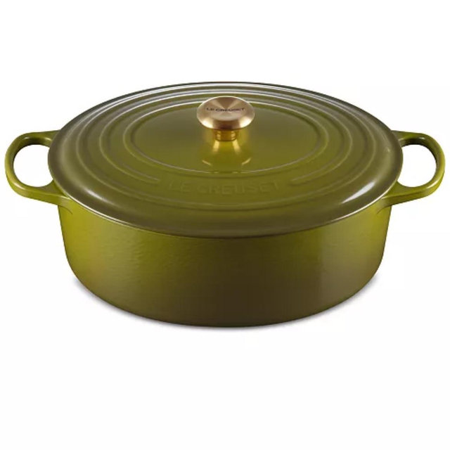 Signature Enameled Cast Iron 8-Qt, Oval Dutch Oven