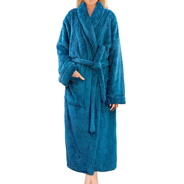 PAVILIA Premium Womens Plush Soft Robe Fluffy, Warm, Fleece Sherpa Shaggy Bathrobe