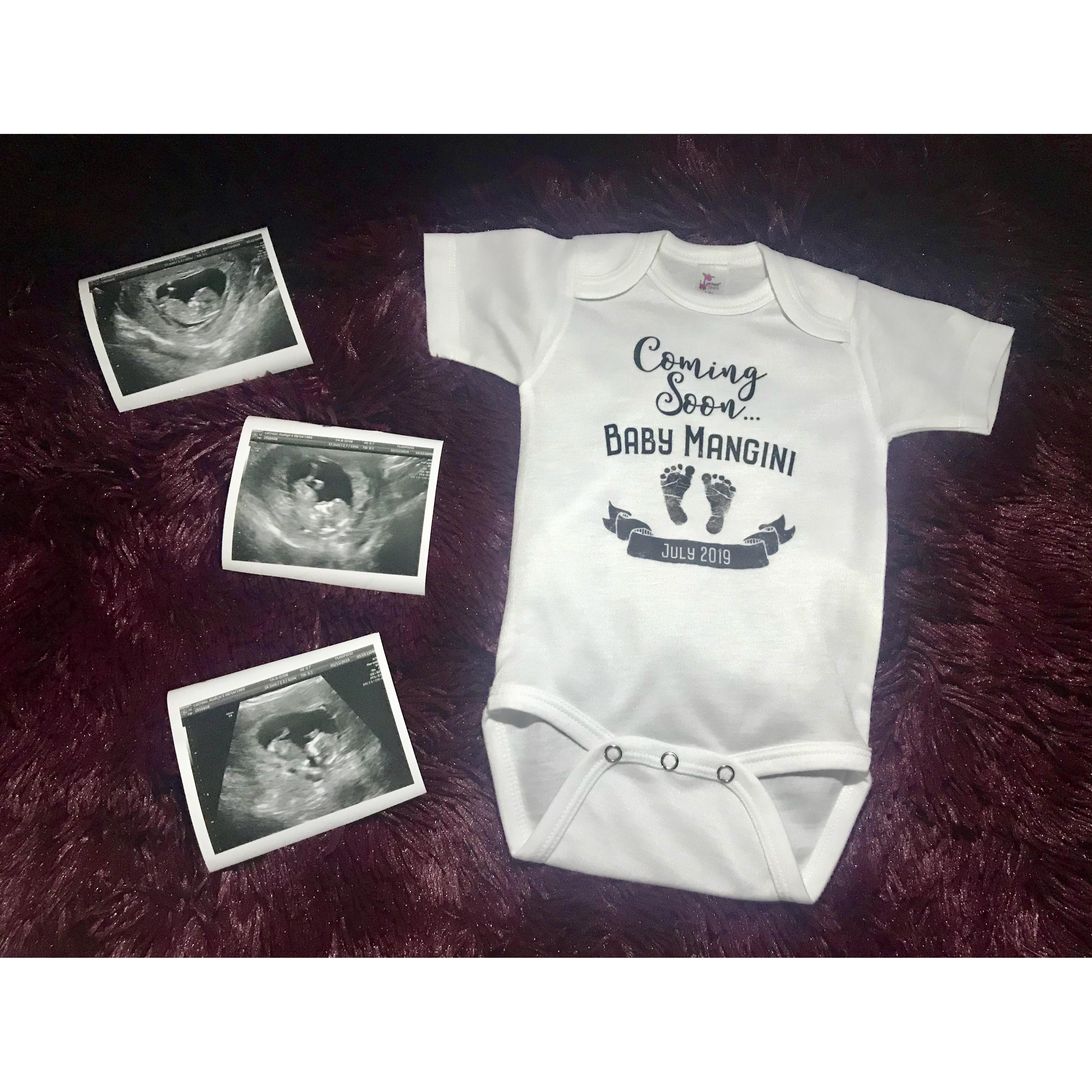 Our baby announcement 🥰